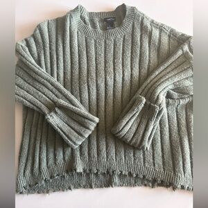 Rue21 Ribbed Knit Sweater in Soft Green